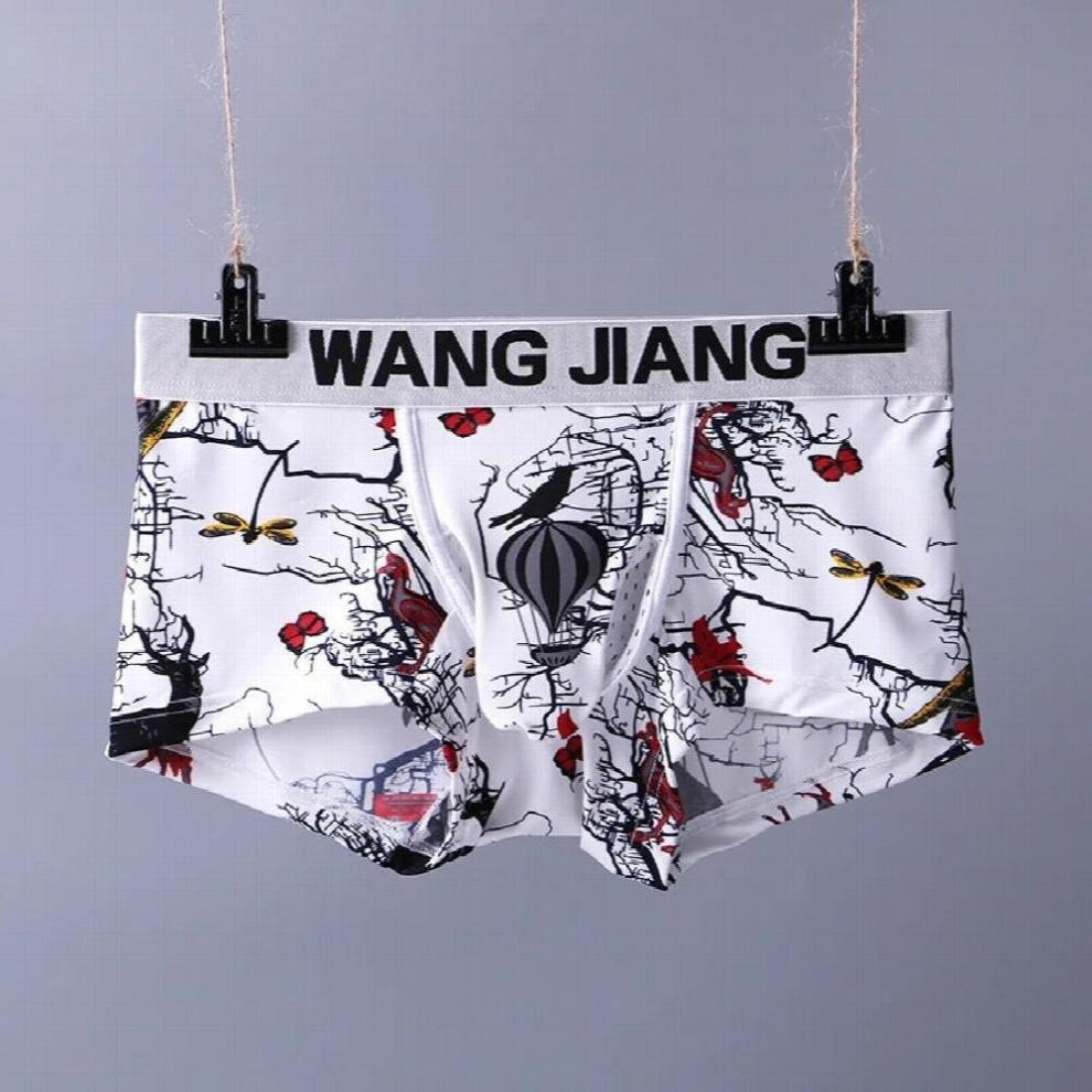 Man Sexy Print Cotton Boxers Shorts Funny Panties Male Gay Penis Pouch Elephant Nose Jockstrap Bulge Underwear