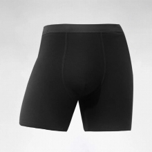 Mens Thermal Underwear Long Fleece Keep Warm Thick Panties Boxer Shorts For Cold Winter Gray