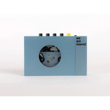 (Blue) We Are Rewind Portable Cassette Player (Bluetooth)