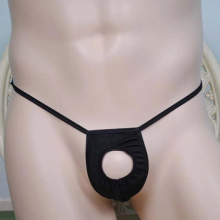 2pcs Sexy Mens Open Front Hole Underwear Man Hollow Out G-string Penis Hole Thongs Men Erotic Lingerie