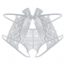 Lingerie Mens See-through Lace G-string Sissy Underwear Underpants Strappy T-back Bowknot Crotchless Thongs Sissy Briefs Panties