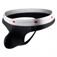 Mens Sexy Thong Breathable Low Rise Underwear Bulge Penis Pouch U Convex Panties T Back G String Wide Waistband Underpants