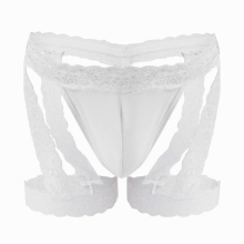 Sexy Underwear Men Soft Hollow Lace Underwear U Convex Pouch