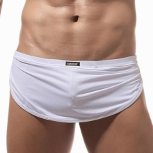 Men Underwear Thong Boxershorts Home Panties Casual Shorts With Penis Pouch Thong Hollow Elastic Trunks Enhance T-Back Jockstrap