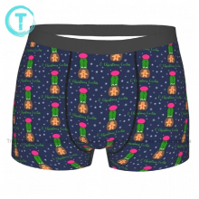 Cactus Underwear Stretch Trenky Sublimation Trunk Polyester Pouch Youth Boxer Brief