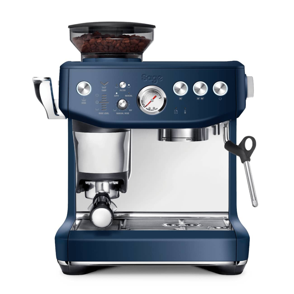 Sage The Barista Express Impress SES876DBL Coffee Machine Damson Blue