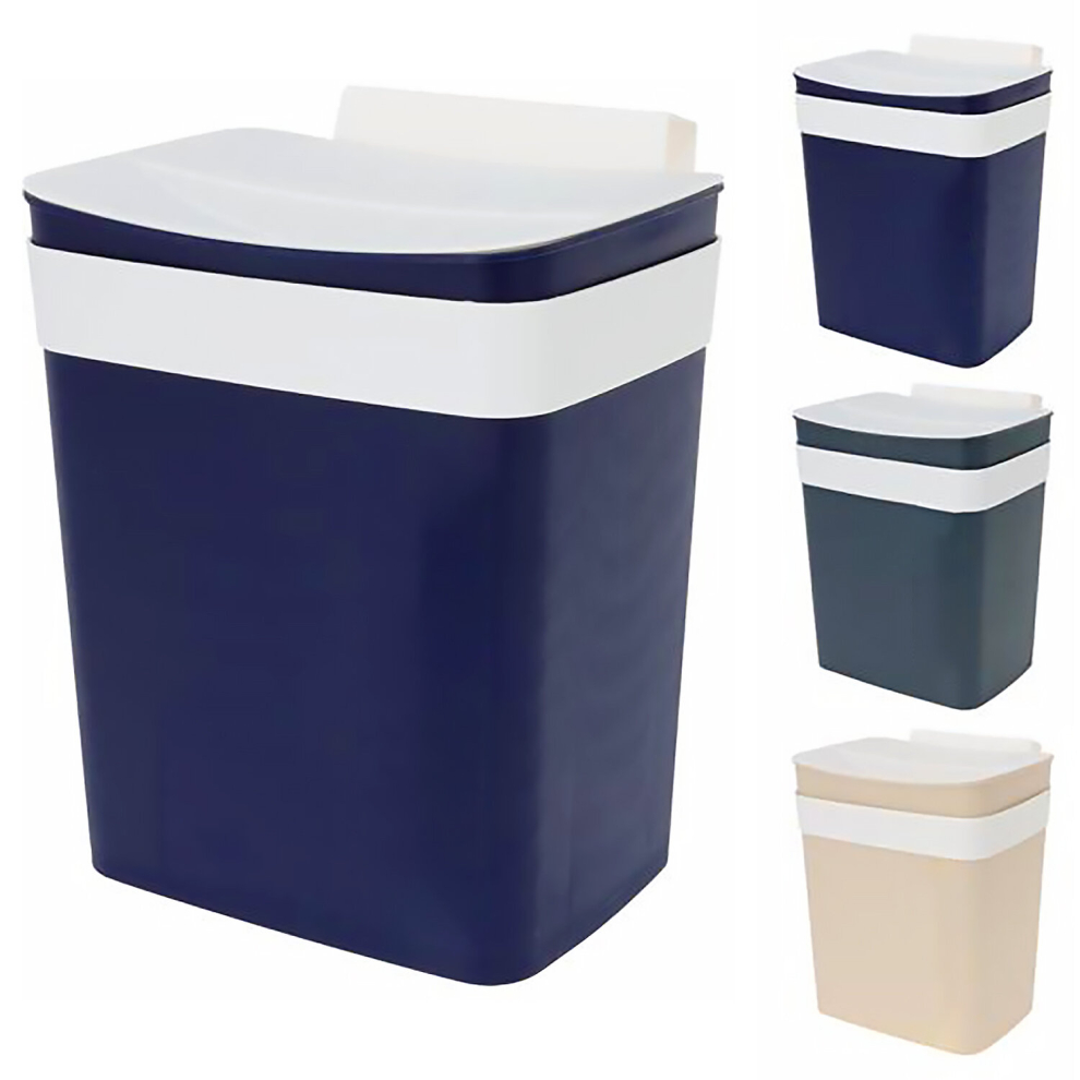 Wall-Mounted Waste Bin with Lid Kitchen Cabinet Hanging Trash/Rubbish