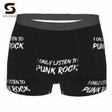 Punk Rock Underwear Teen Print Funny Trunk Pouch Polyester Boxer Brief