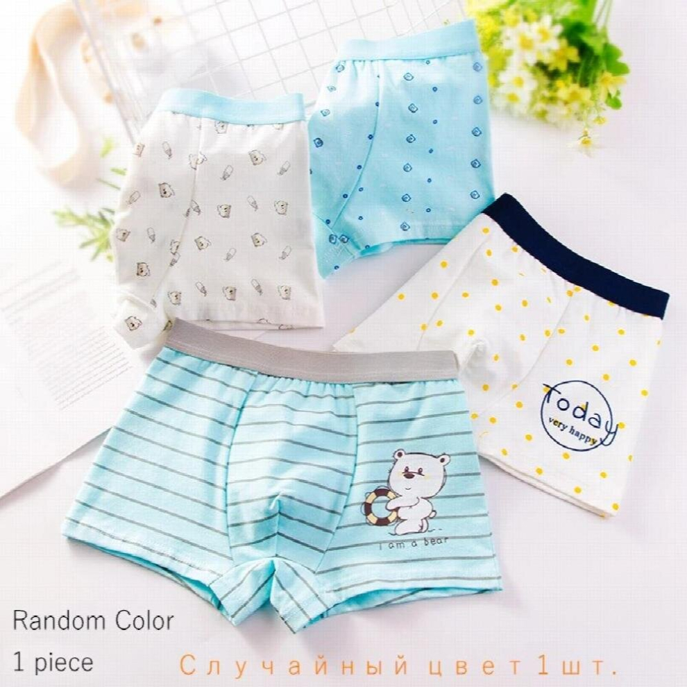 1 Piece Pure Cotton Boys Boxer Underpants Cozy Boy Panties Big Childrens Shorts Childrens Underwear Mid Small Children Panty-image-OPC-PCQWKK9-NEW
