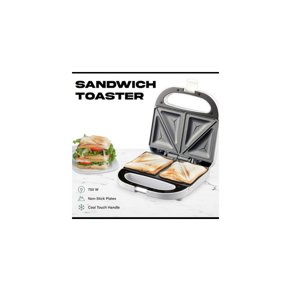 Toastie Sandwich Maker Deep Fill 2 Slice Toaster Grill Press 750W Domestic King