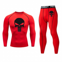 Men Thermal underwear winter Long johns Set MMA rashgard male Tactics T-shirt Fitness leggings Compression Tights Clothing