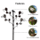 Bird Feeders Pole With Hanging Leave Branches for Feeders 3