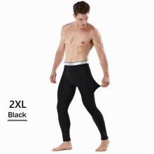Mens Thermal Underwear Pants Winter Thick Fleece Lined Long Johns Warm Leggings Base Layer Bottoms