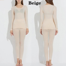Thermal Underwear Set For Women Men Seamless Elastic Underwear Long Sleeve Solid Thermal Tops + Pants Winter Warm Suit