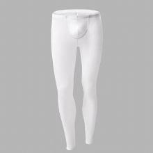 Thin Ice Silk Leggings Tight Autumn Pants U Convex Bag Nylon Elastic Running Mens Long Johns