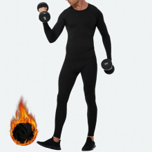 Winter Thermal Underwear Sets Men Warm Velvet Long Johns Elastic Suit Thermo Underwear Leggings Male Thermal Clothing Tracksuit