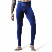 Thin Mens Long Johns Basic One-piece Ice Mesh Sweat-wicking Warm Pants Slim-fitting Honeycomb Breathable Leggings