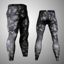 Mens Fitness Running Tights Gym training pants Camouflage Tracksuit Compression pants Jogging clothing leggings rashgard men