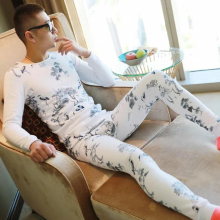 Men Warm Underwear Set Thick Round Neck Youth Men Thermal Underwear Sets Thermo Underwear Men Clothing Long Johns