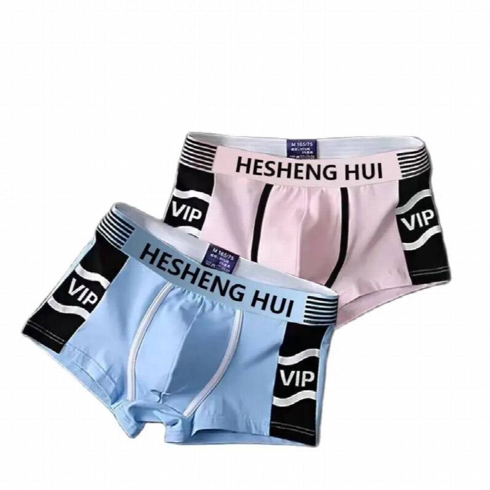 2 Pcs Boy Undies Sexy Boxer Briefs Men Shorts Homme Underwear Underpants Breathable Undershorts Panties Knickers Comfortable