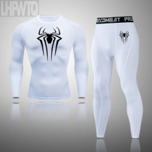 Mens Compression Sportswear Legging Tights T-Shirt Mens Hero Clothes Thermal Underwear Mens Running Clothes