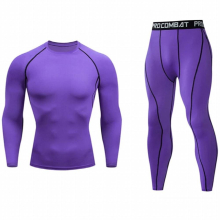 Mens Sport Sportswear Sets Running Compression Sport set Tights Clothes Gym Thermal underwear Running Jogging Quick Dry