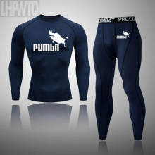 Winter Thermal Underwear Men Underwear Jogging skins Compression Long Johns Shirt Leggings Sports Sets Track Suit Rashgard Male