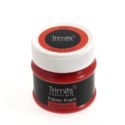 Trimits Fabric Paint  Red - each