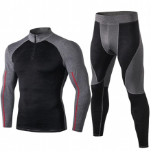 Fanceey High Collar Winter Thermal Underwear Men Long Johns Men Rashgard Shirt Leggings Warm Sport Compression Underwear Thermo