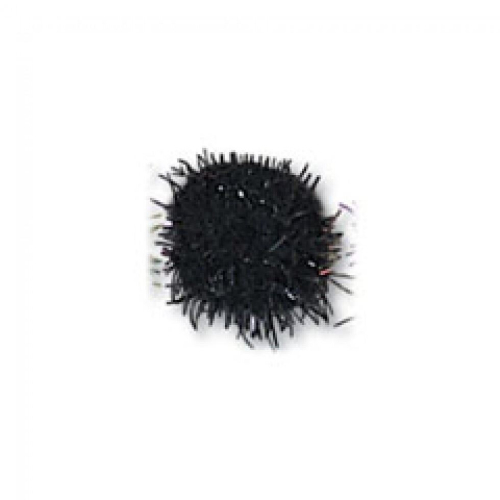 Trimits Pom Poms  Metallic Black - per pack of 100