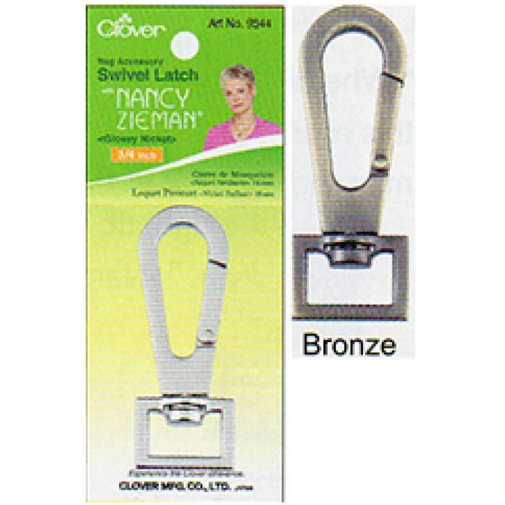 Clover Swivel Clip Fasteners  Satin Bronze - each