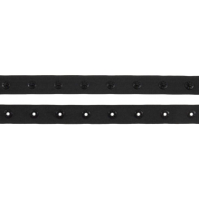 18mm Press Fastener Snap Tape Black - per metre