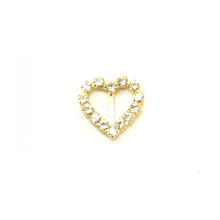 Diamante Heart Buckle Gold - each