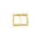 Diamante Rectangle Buckle  Gold - each 1