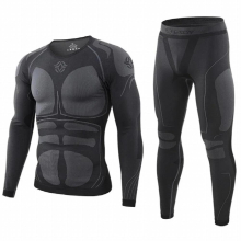 Winter Thermal Underwear Sets Men Fitness Training Wear Dry Anti-Microbial Stretch Thermo Underwear Male Warm