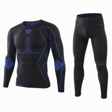 Winter Top Seamless Tactical Thermal Underwear Sets Men Fleece Sweat Quick Drying Sports Training Male Thermo Underwear