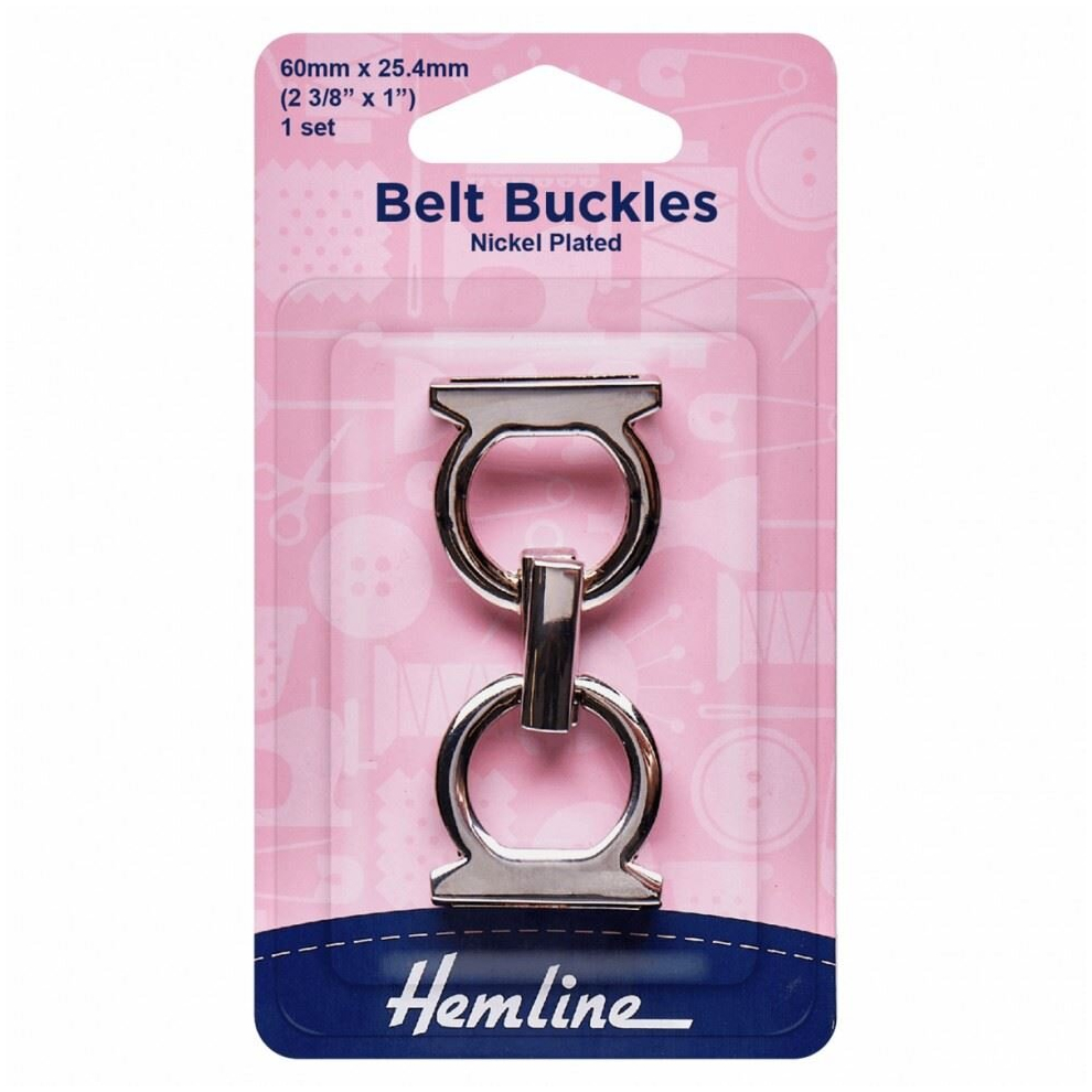 Hemline Silver Belt Buckle - Each
