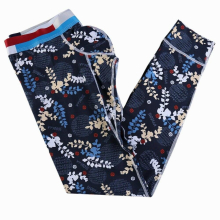Mens Warm Pants Slim Fit Folk Style Printing Thin Leggings Male Long Johns 5005CKU