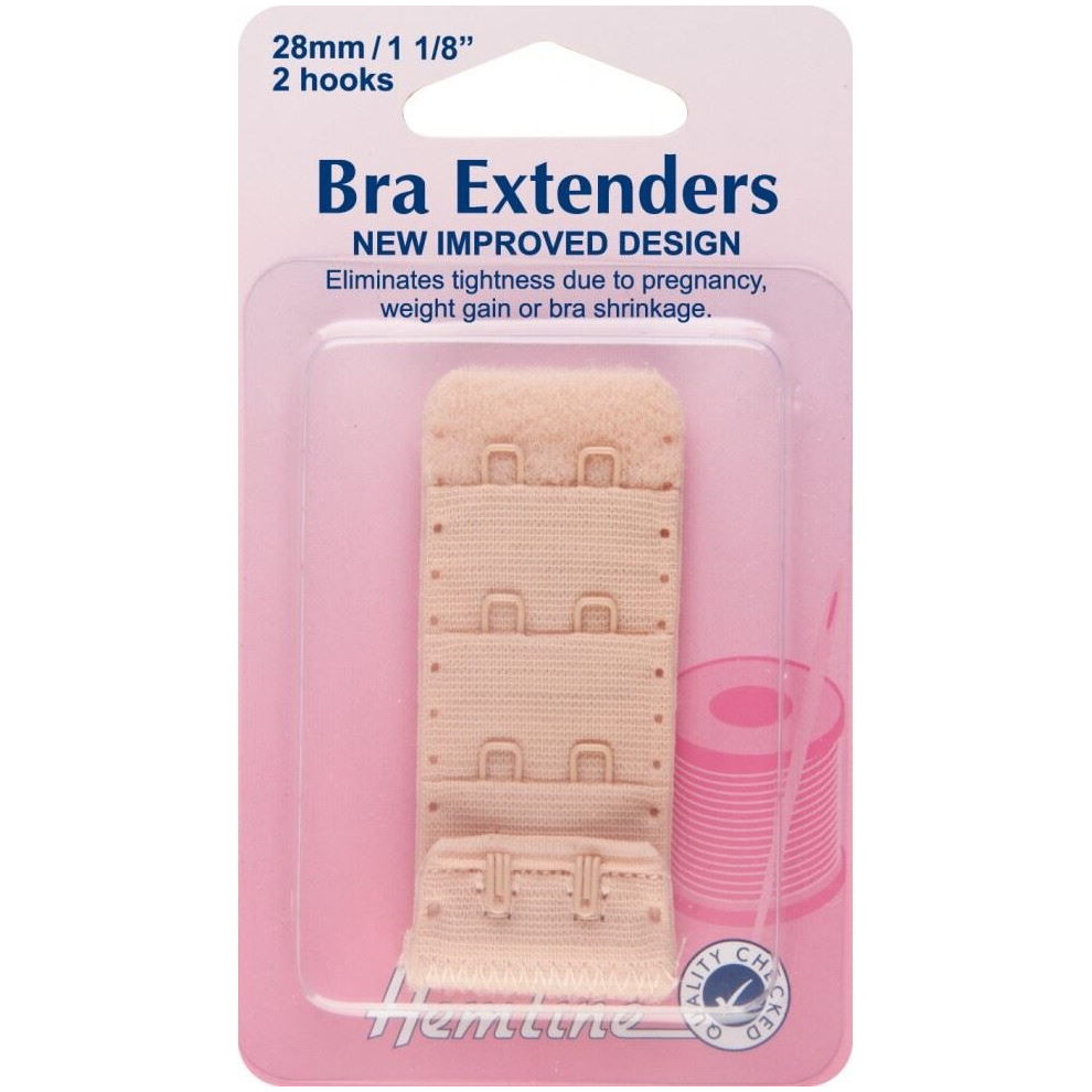 Hemline Women's Cream Bra Extenders Beige