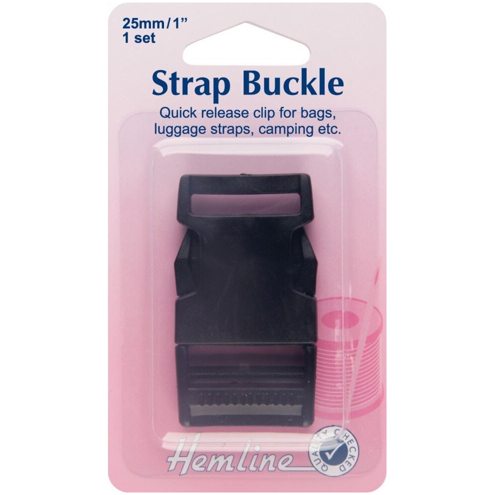 Hemline Black Bag Strap Buckle - Each