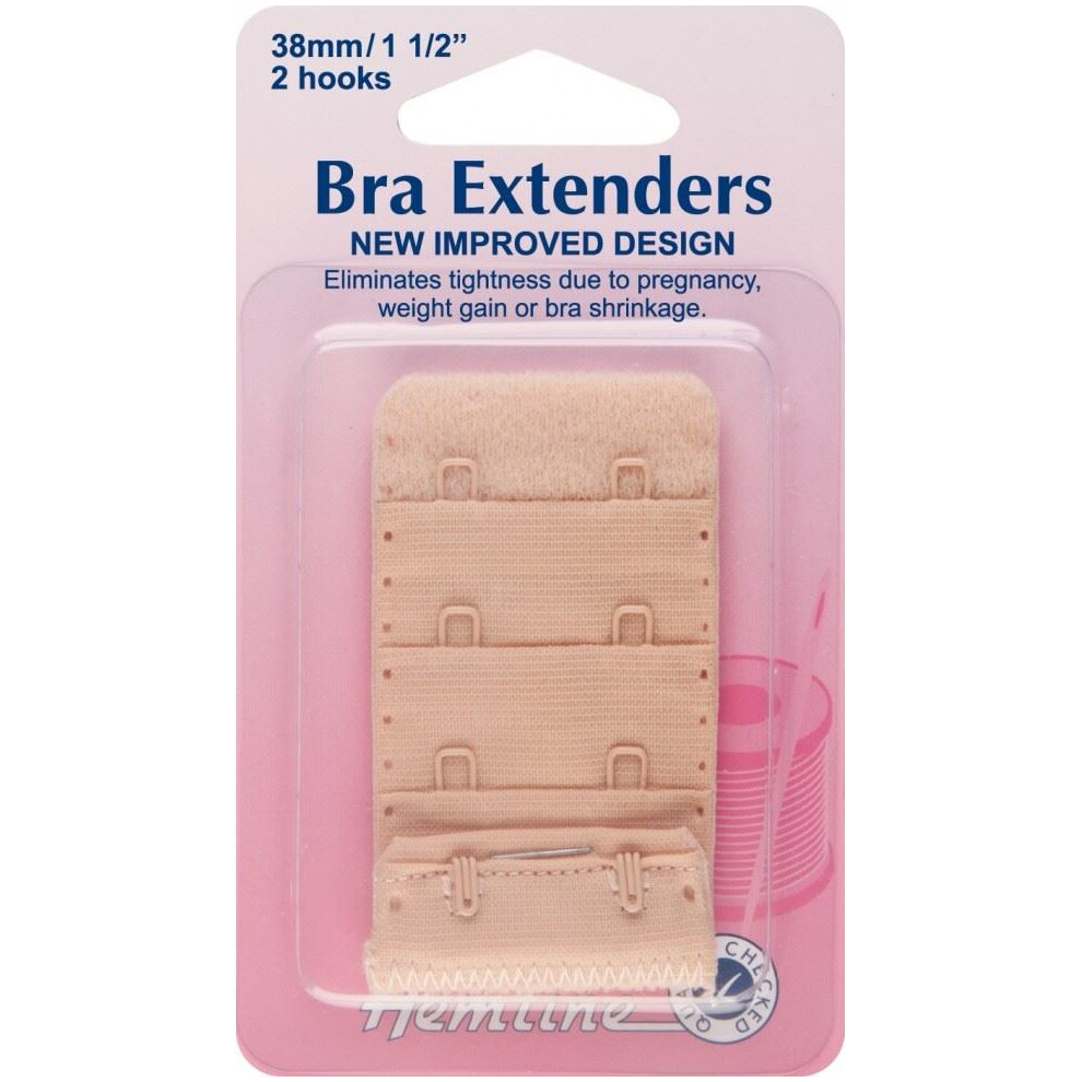 Hemline Women's Cream Bra Extenders Beige