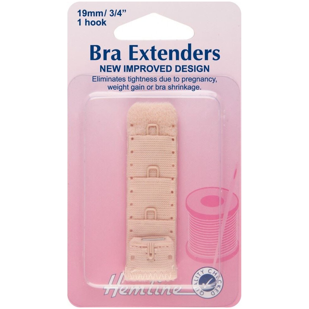 Hemline Women's Cream Bra Extenders Beige