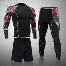Top Nieuwe Kwaliteit Men Thermal Underwear Set Tracksuit Compression Sweat Qsick dry Underwear Thermal Mens Clothes Long Johns