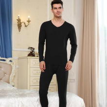 Men Thermal Underwear Winter Long Johns Male Warm Body Clothes Solid Drop 4XL Big Waist