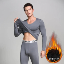 Thermal Underwear Mens Long Johns Men Autumn Winter Shirt+pants Sets Mens Underwears V-neck Long Johns Size L-XXXXL