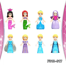 (Style E 8pcs) 41Pcs Friends Girls Mini Figures Building Blocks Toys Gift Fit Lego