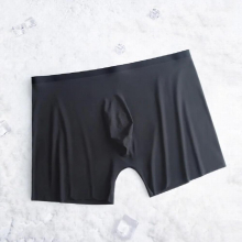 1/2 Pieces Sexy Thin Men Mesh Boxer Shorts Transparent See Through Male U-convex Underpants Gay Wear