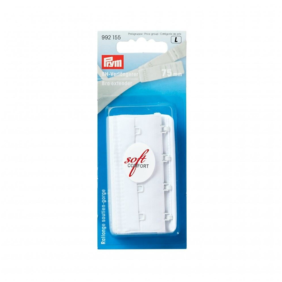 Prym Bra Extenders  White - each