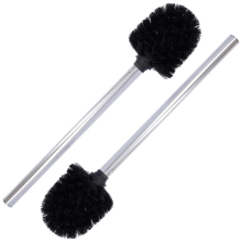 GEEZY 2x Toilet Brush Stainless Steel Bathroom Cleaning Sturdy Bristles Quality