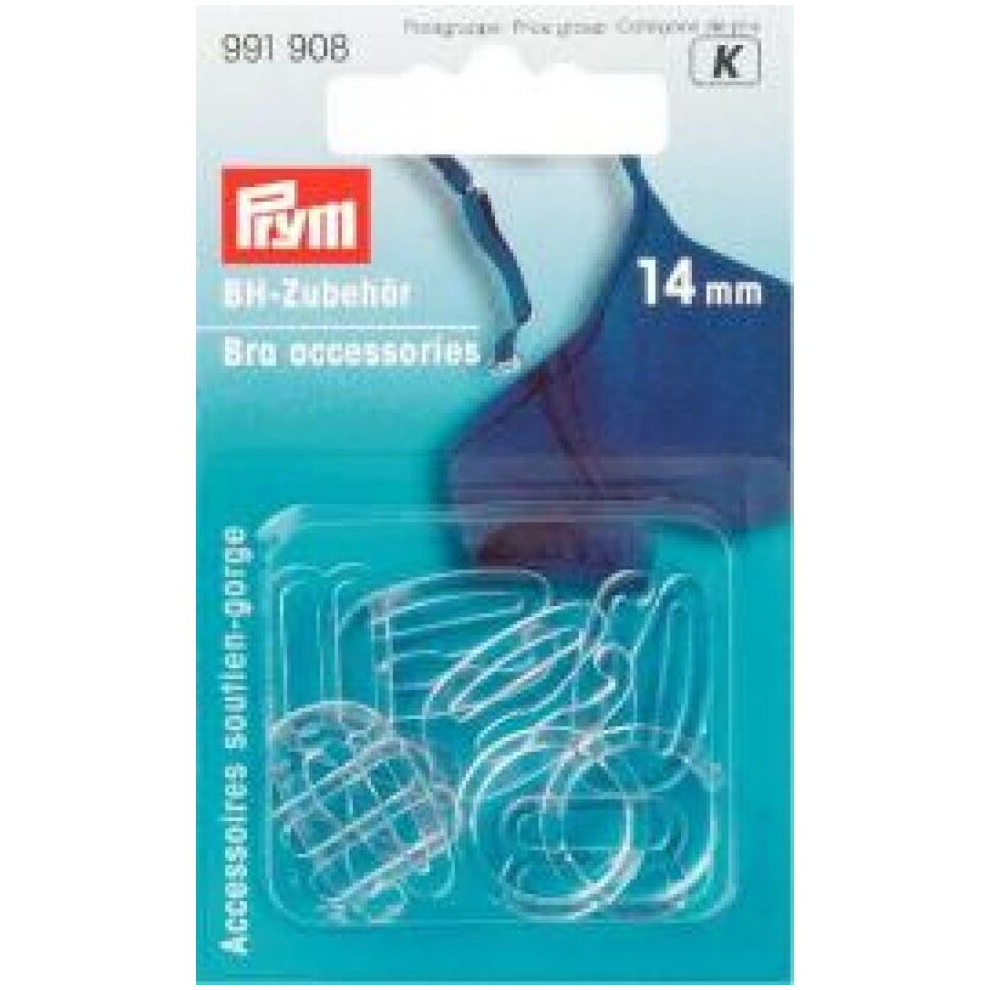 Prym Bra Strap Accessories  Clear - per pack of 10